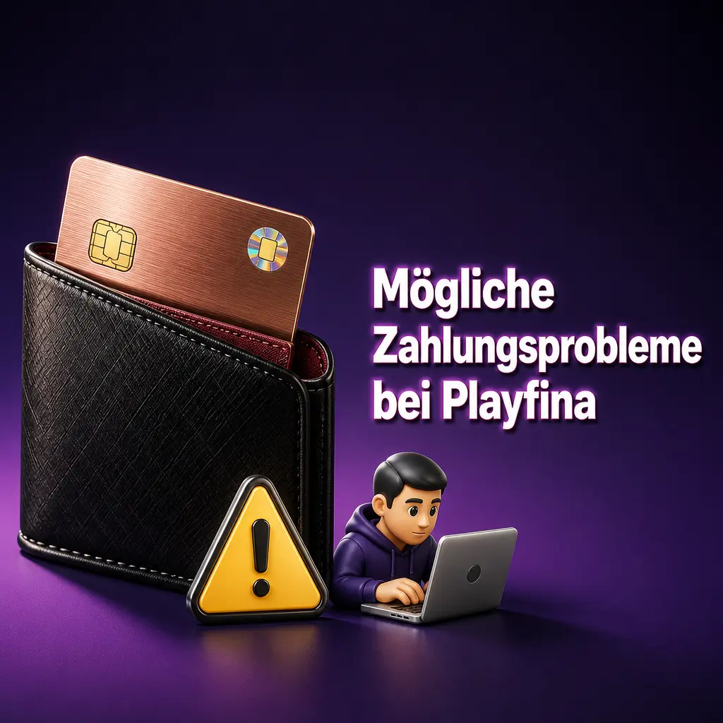 Übersicht häufiger Zahlungsprobleme bei Playfina mit Lösungen zu Transaktionen, Verifizierung und Limits.