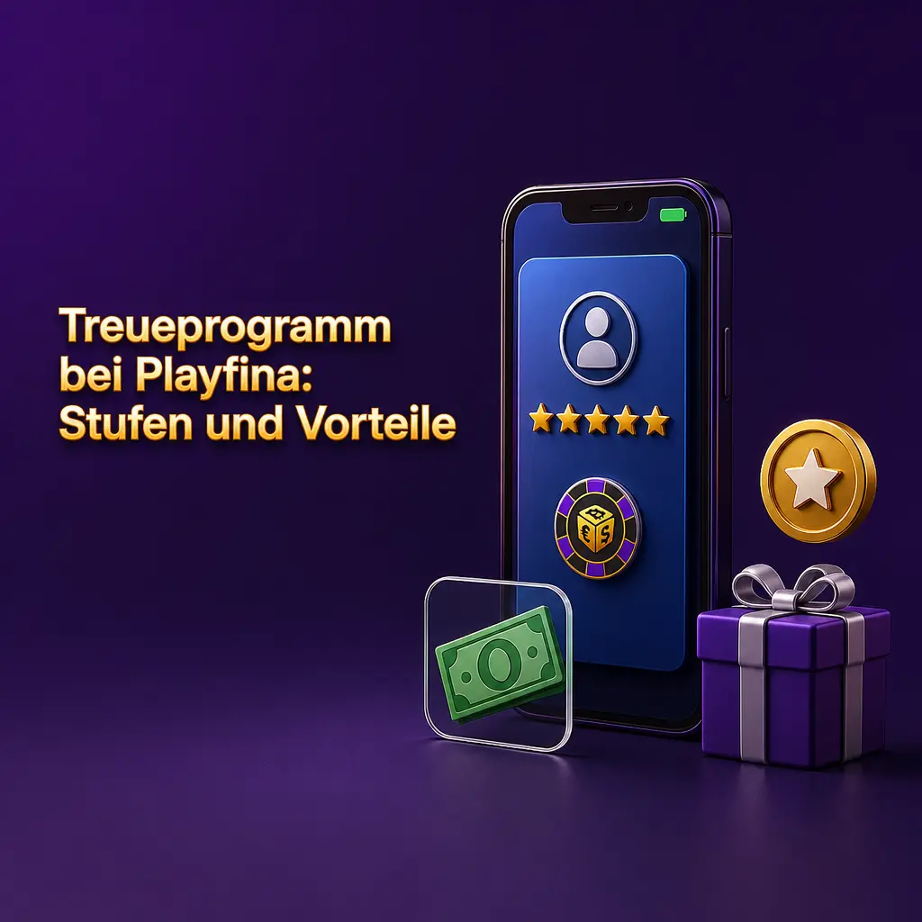 Playfina Treueprogramm: Stufen Bronze bis VIP/Diamant mit Cashback, schnellen Auszahlungen und persönlichem Kontomanager